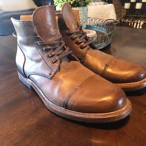 Cap Toe Leather Boots - Sutro Footwear